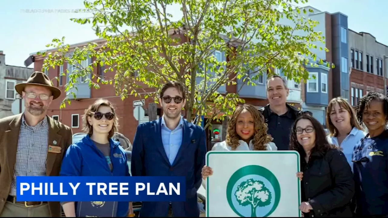 Mayor Parker initiative sees new trees planted across Philadelphia to make city greener, cleaner