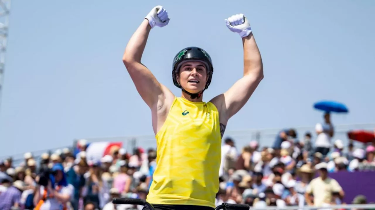 Australian Natalya Diehm creates history with Olympic bronze medal in BMX freestlye