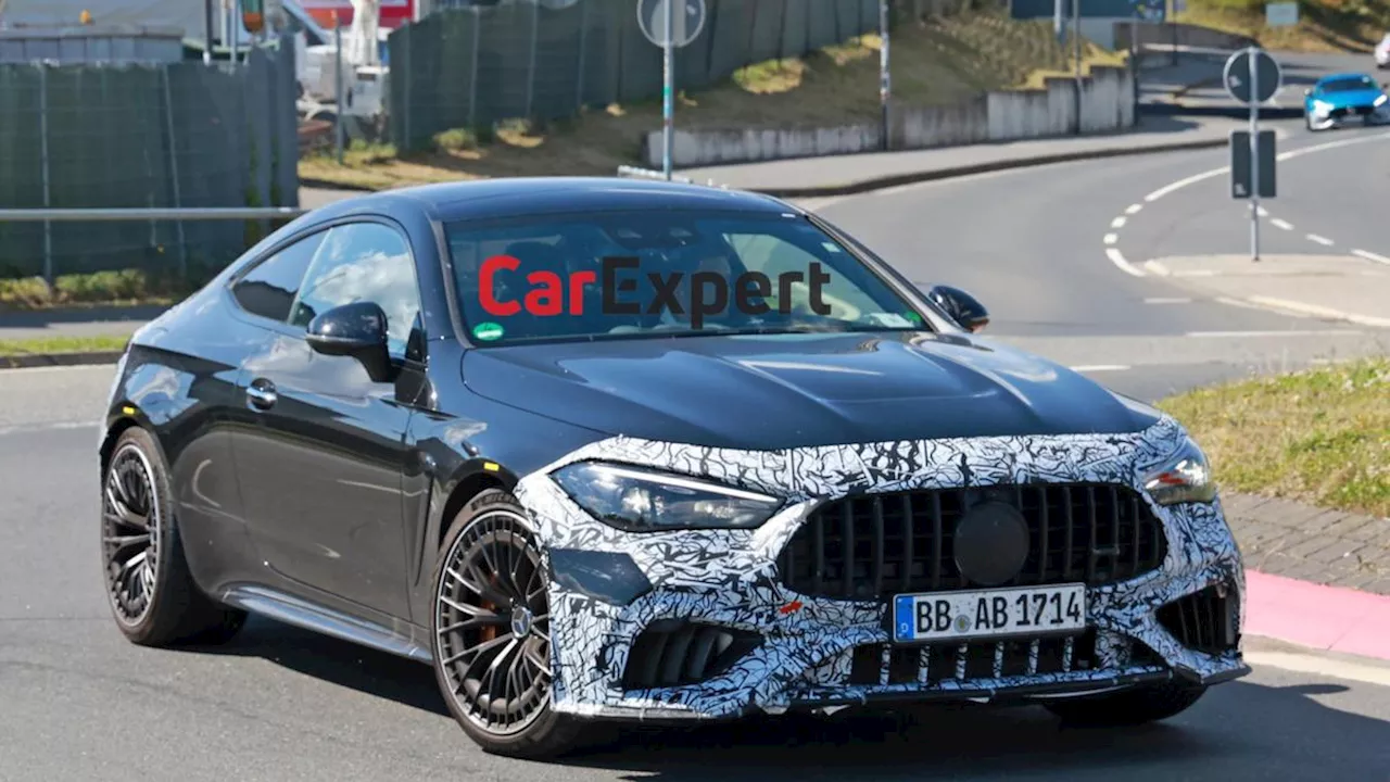 2025 Mercedes-AMG CLE 63: Spied coupe teases return to V8 power