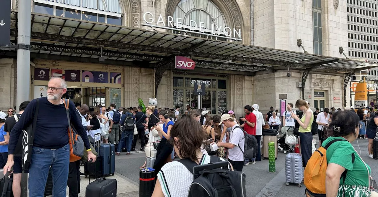 Local storm disrupts high-speed trains from Paris, leaving travellers stranded during Olympics