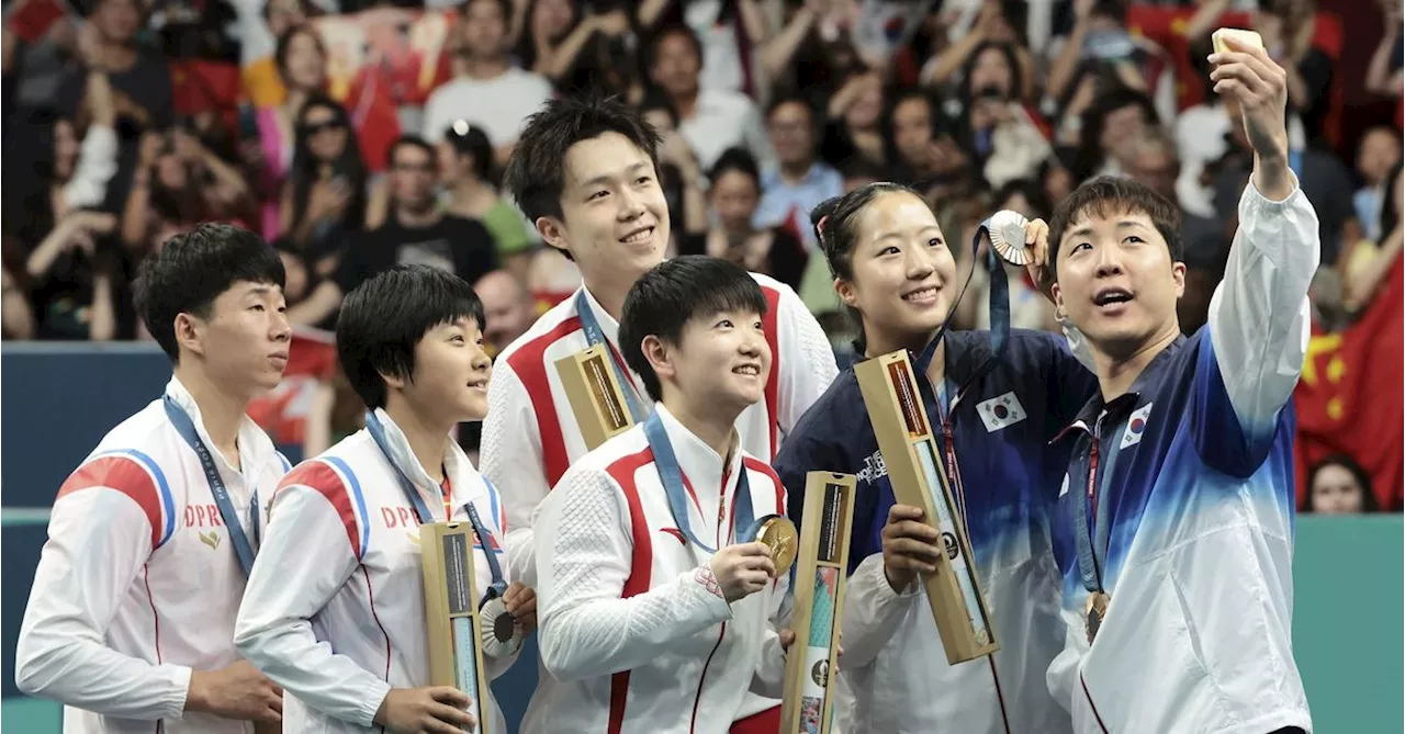 Why this podium selfie with North and South Korean athletes at the Olympics is so striking