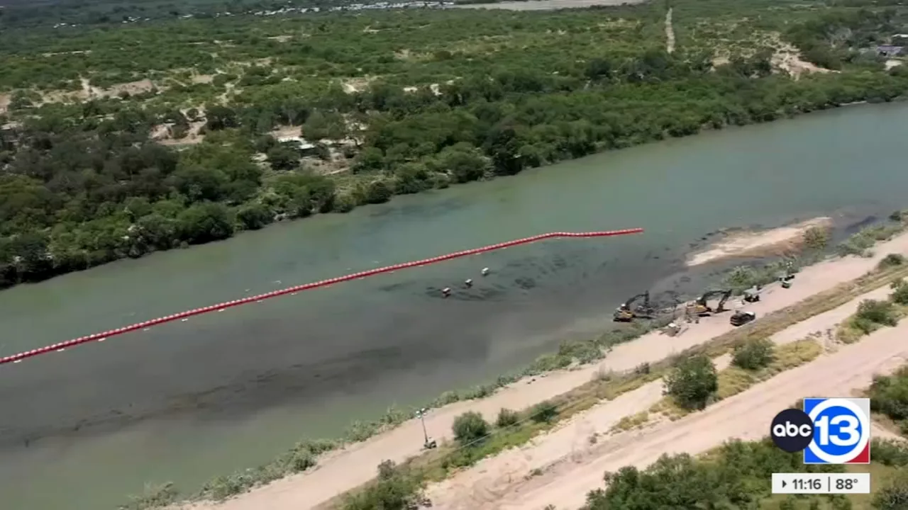 Texas' floating Rio Grande barrier can stay for now, court rules as larger legal battle persists