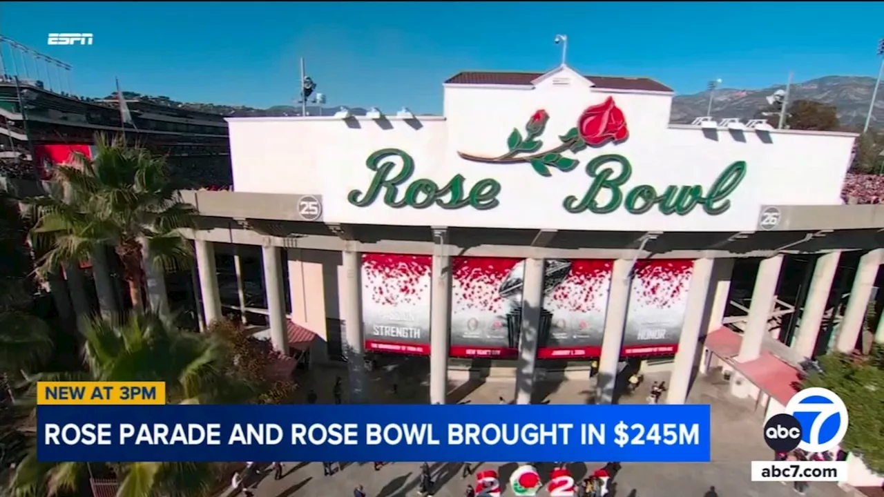 2024 Rose Parade, Rose Bowl Game generated $245 million in economic impact, report says