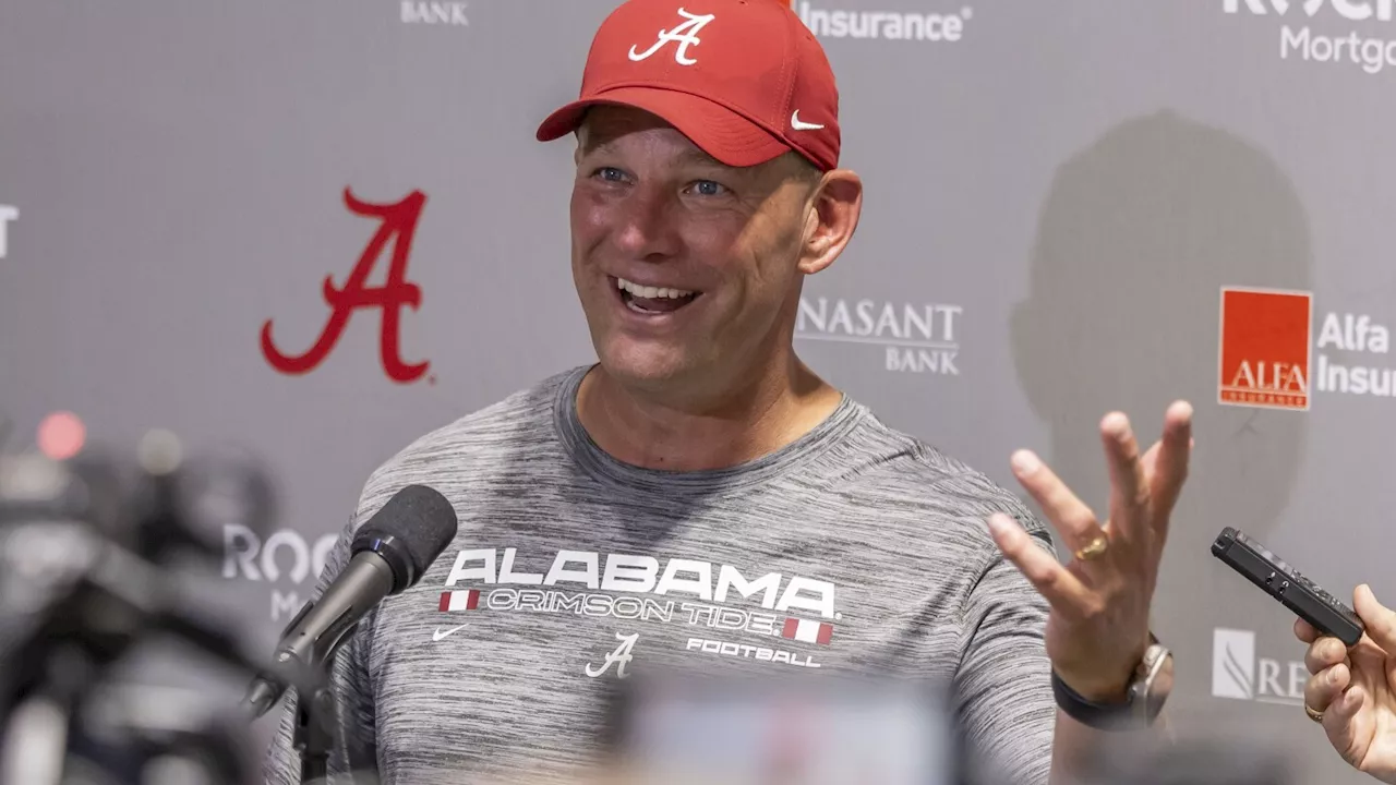 Alabama starts first fall camp under coach Kalen DeBoer with morning practice