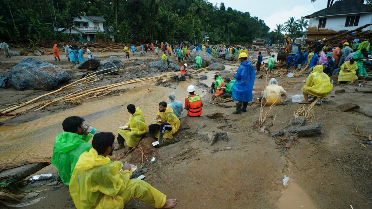 Rescuers search through mud and debris as deaths rise to 151 in landslides in southern India