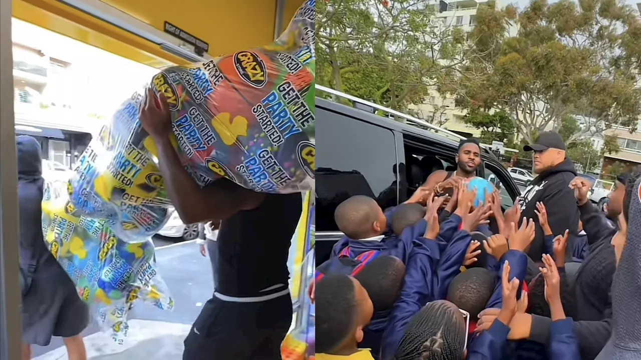 Jason Derulo's heartwarming gift: Soccer balls for Cape Town schoolkids