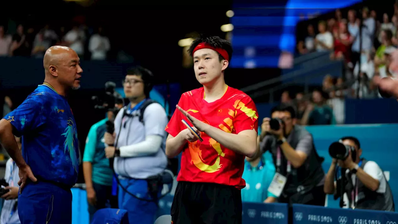 Paris Olympics China's table tennis champ Wang Chuqin suffers shock