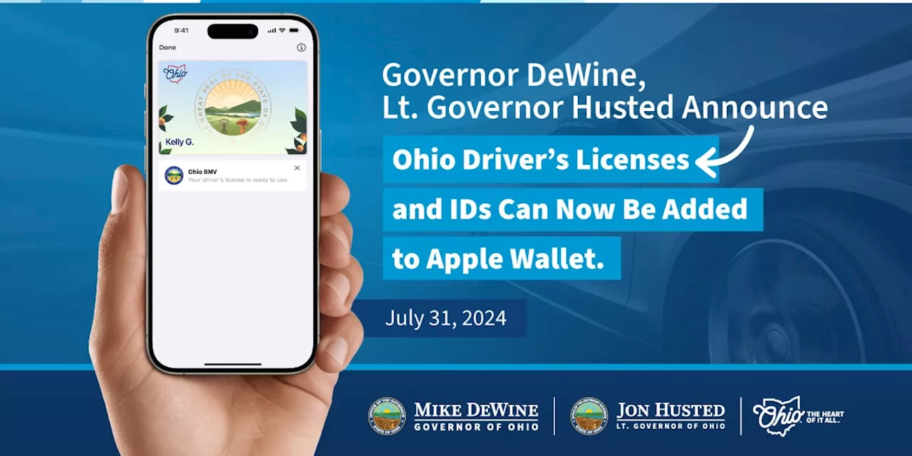 Ohio residents can now load their state ID in Apple Wallet