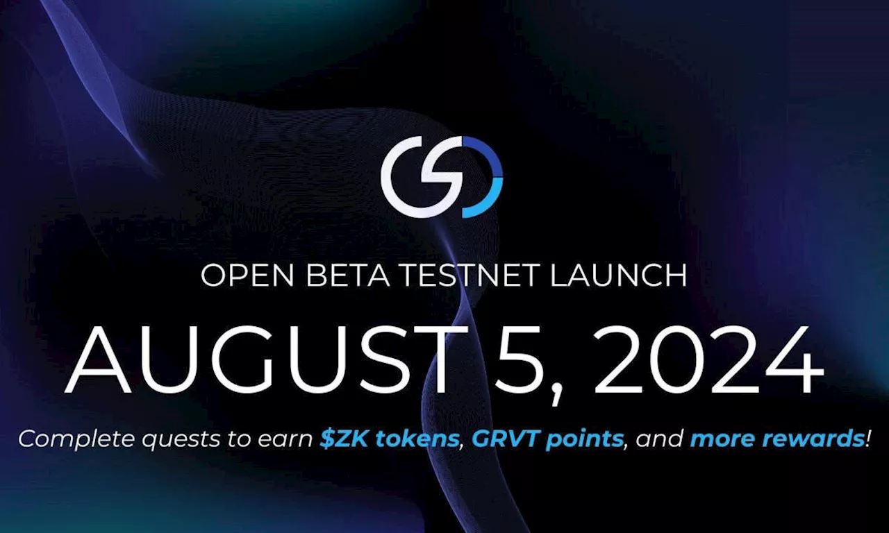 ZKsync-Powered GRVT Launches Open Beta on August 5 with 2.5M Waitlist Testers