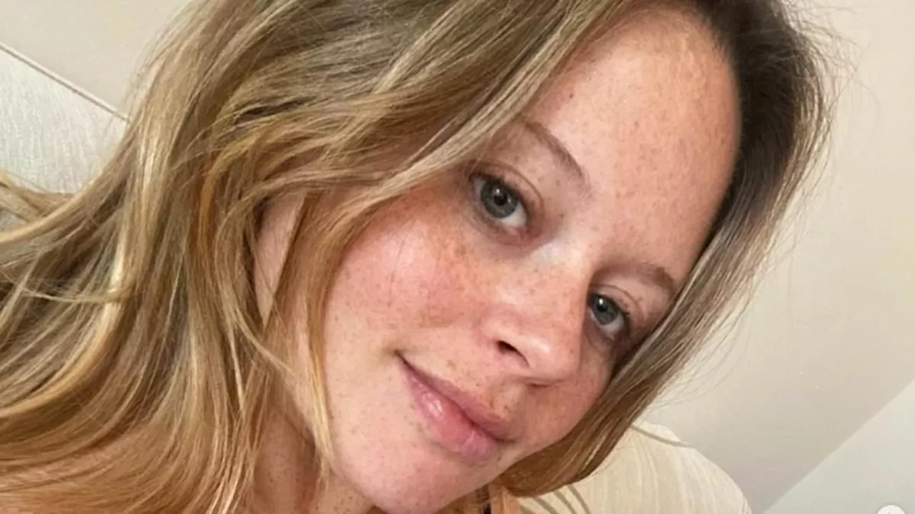 Emily Atack displays her natural beauty in makeup-free snaps enjoying baby 'bubble' with son Barney...