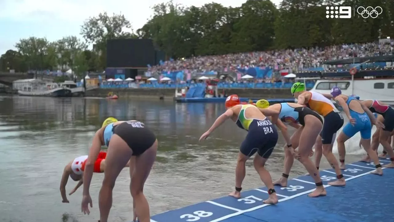 Bizarre start as triathlon finally begins amid river furore; USA basketball’s ‘dirty’ dilemma: LIVE