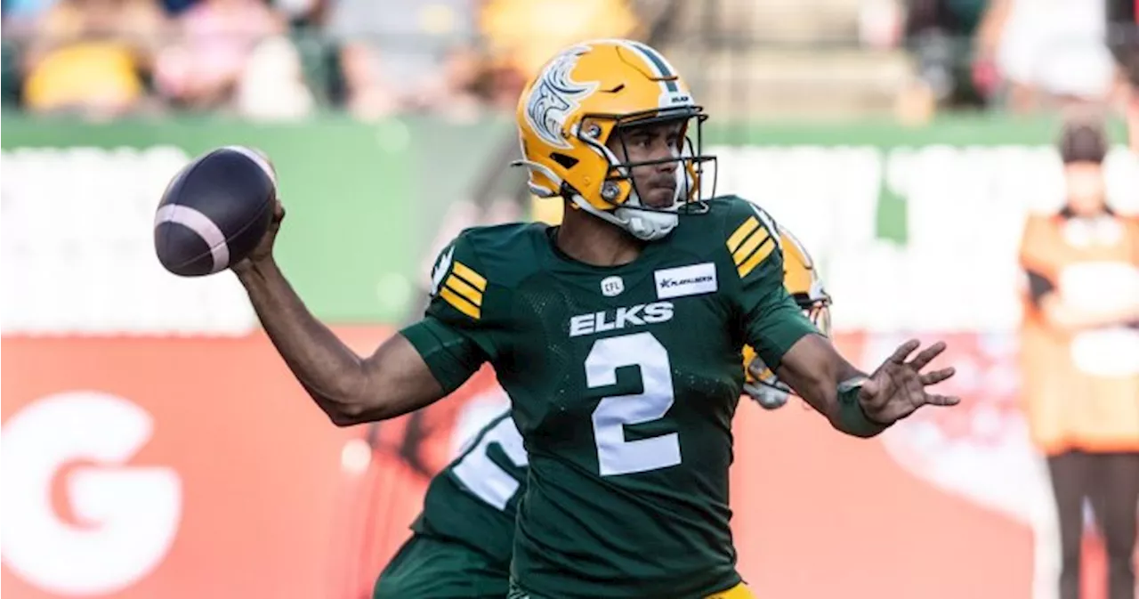 Elks coach says QB Ford’s ‘spark’ in Ticats game earned him start in Riders matchup