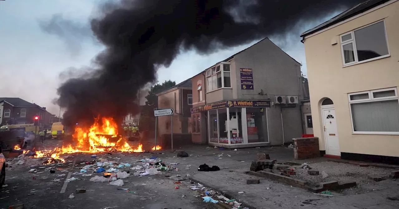 Police injured in rioting following stab deaths of three girls in Southport