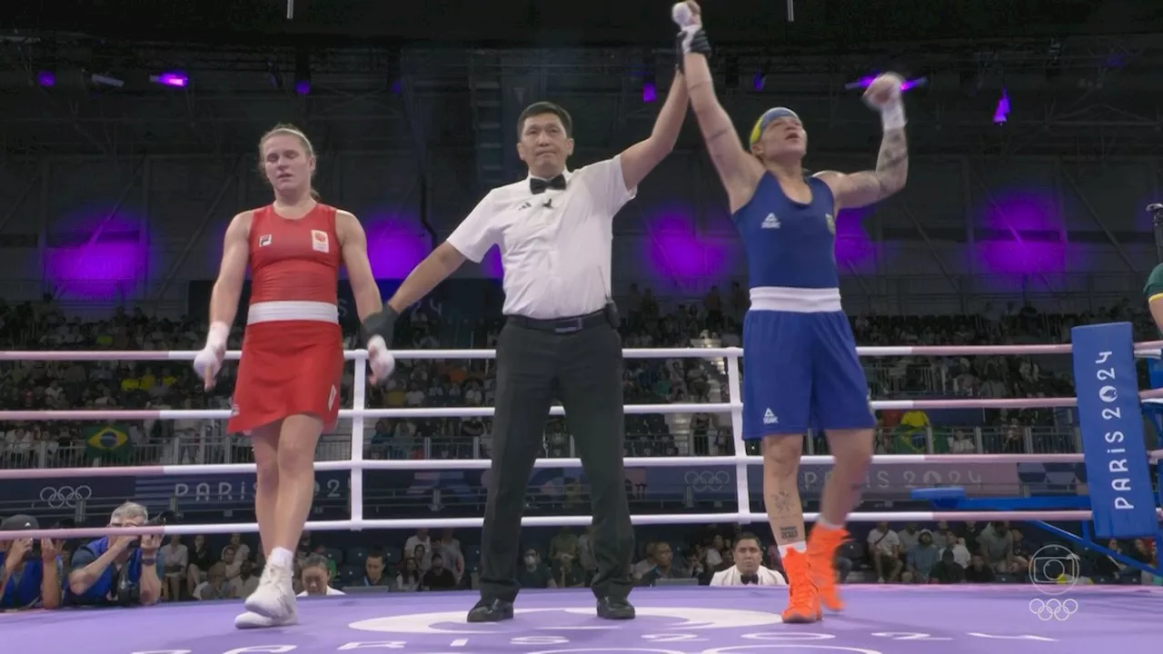 Boxeadora Bia Ferreira vence e garante ao menos o bronze nos Jogos de Paris