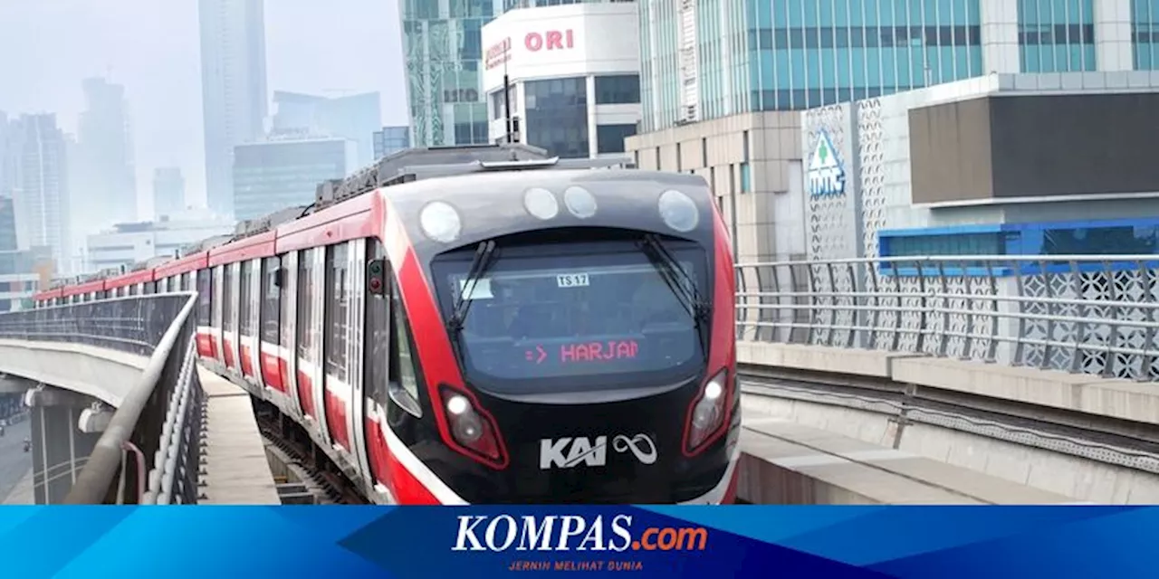 Resmi, Berikut Tarif dan Jadwal LRT Per Agustus 2024