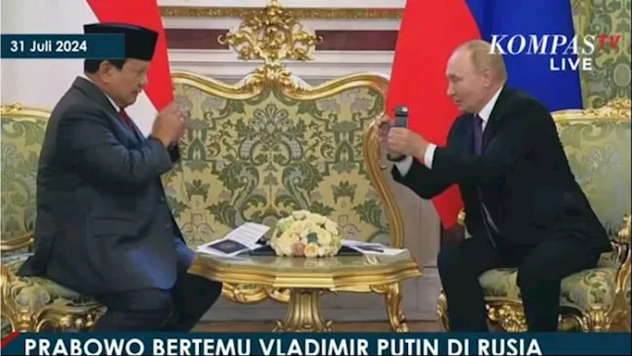 Prabowo Bertemu Vladimir Putin di Moskow, Kenang Jasa-Jasa Soviet: Rusia Adalah Teman Baik Kami