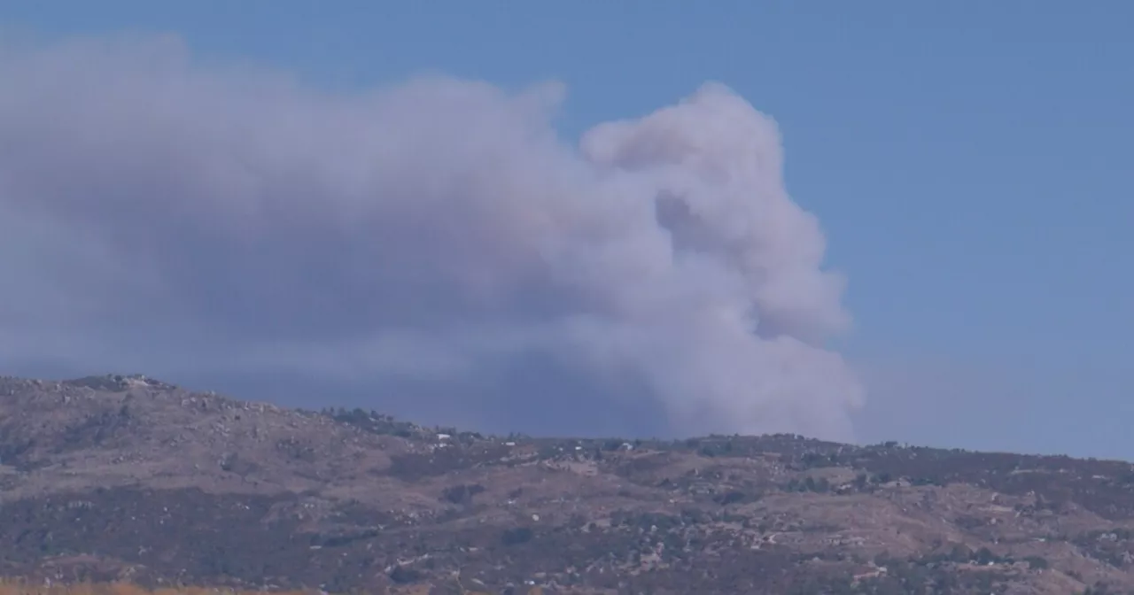 Nixon Fire near San Diego County border burns over 4,900 acres