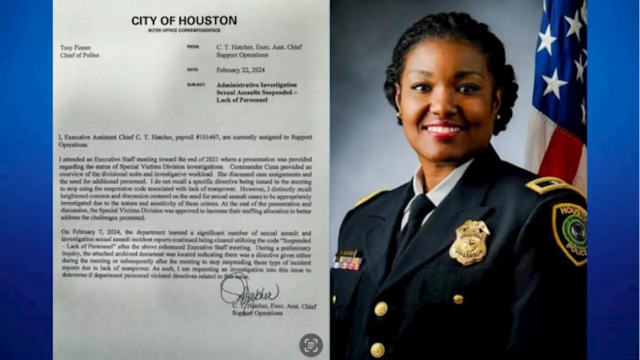 Officer Hatcher no longer on the Houston Police Executive Team