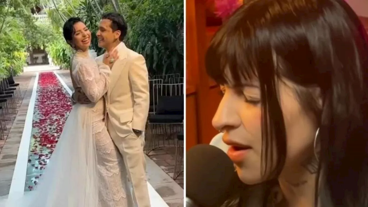 Cazzu canta 'Como la flor' tras la boda de Nodal y Ángela Aguilar: 'Yo sé perder'