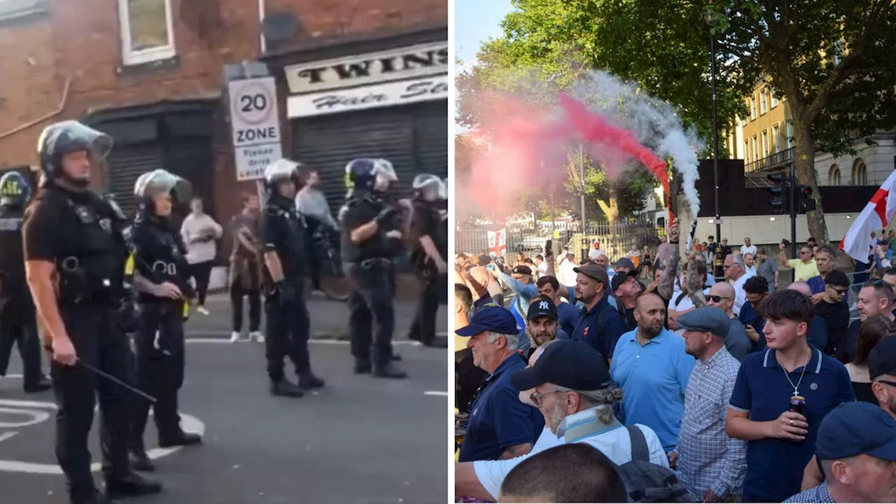 'Violence is never the answer': Hartlepool MP urges calm as protesters clash with riot police following...