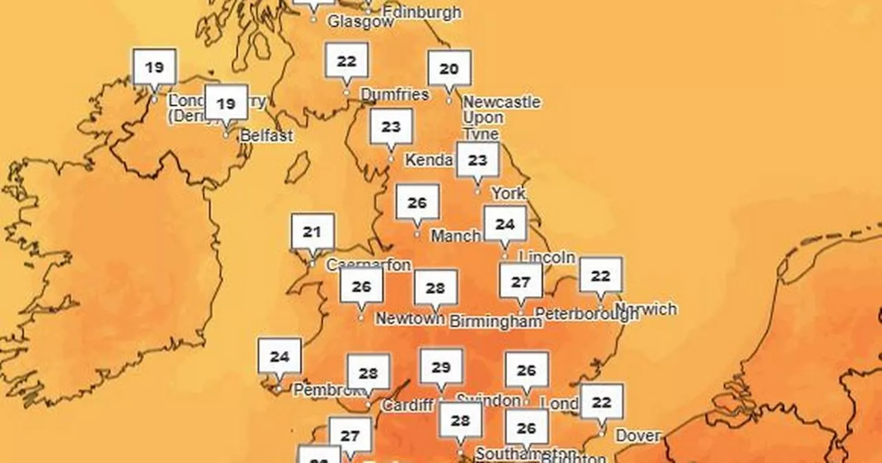 Greater Manchester set for hot day before Met Office thunderstorm warning