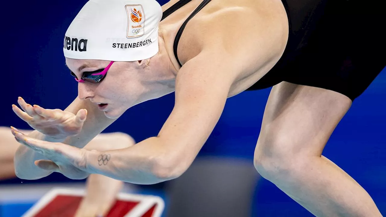 Steenbergen grijpt met zevende plek ruim naast medaille in finale 100 vrij