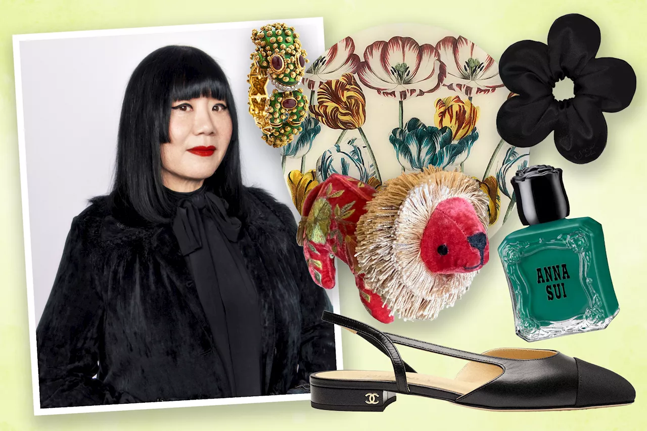  Anna Sui’s True Colors: Her Perfect Red Lipstick, Green Nail Polish and Lavender Lingerie