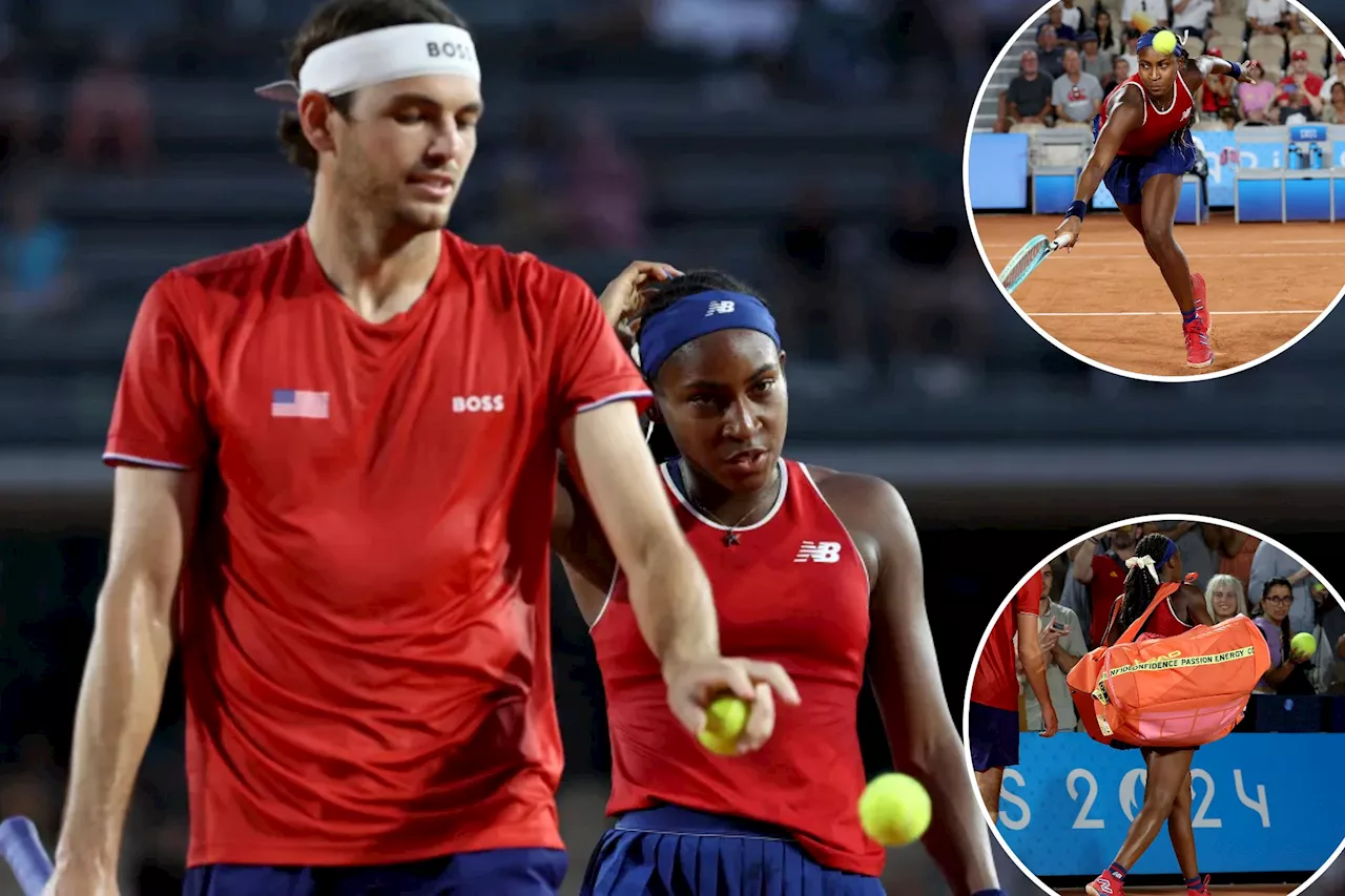 Coco Gauff's 2024 Olympics are over after mixed doubles loss with Taylor Fritz