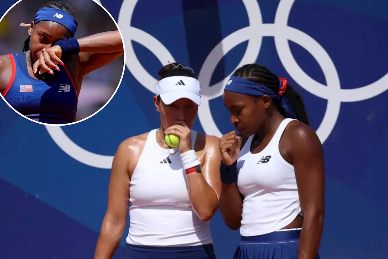 Coco Gauff's frustrating Olympics continues with early doubles loss