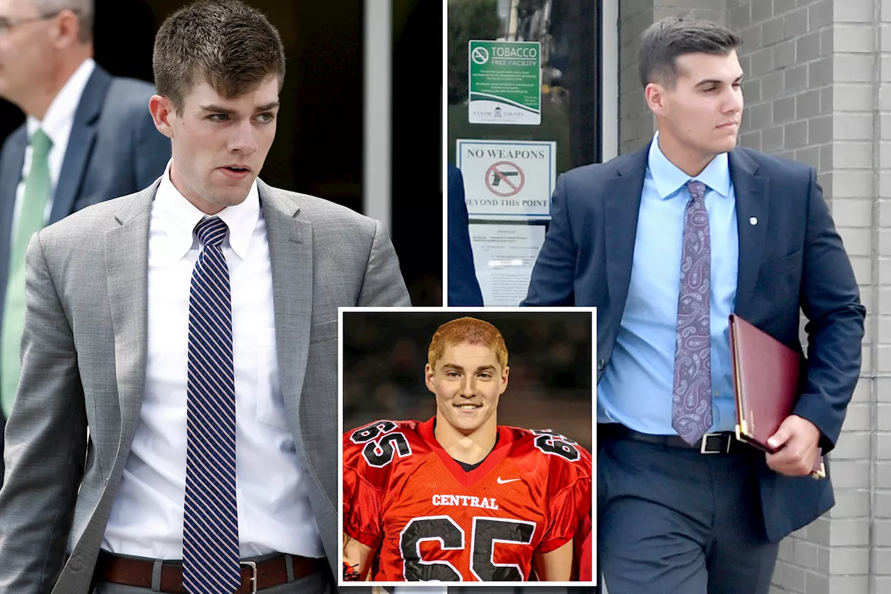 Former Penn State frat leaders plead guilty in 2017 'obstacle course' hazing death of Timothy Piazza