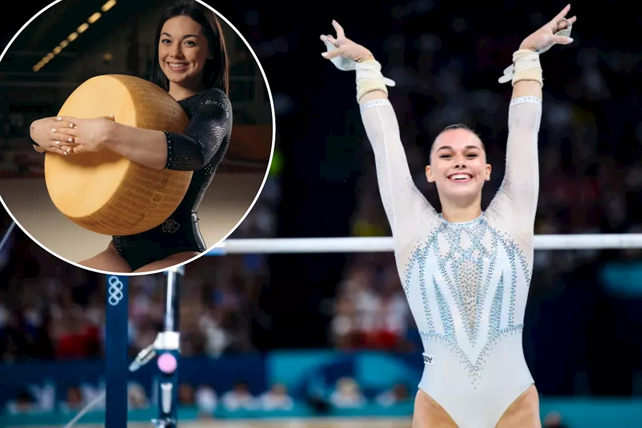 Silver medal-winning Italian gymnast Giorgia Villa is also a cheese ambassador