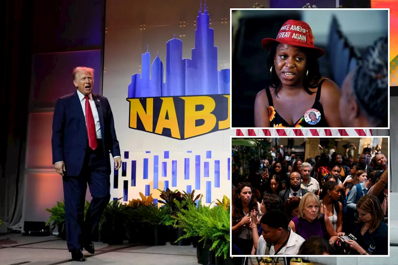 Trump says Harris 'became a black person' for political purposes during animated Chicago black journalists event