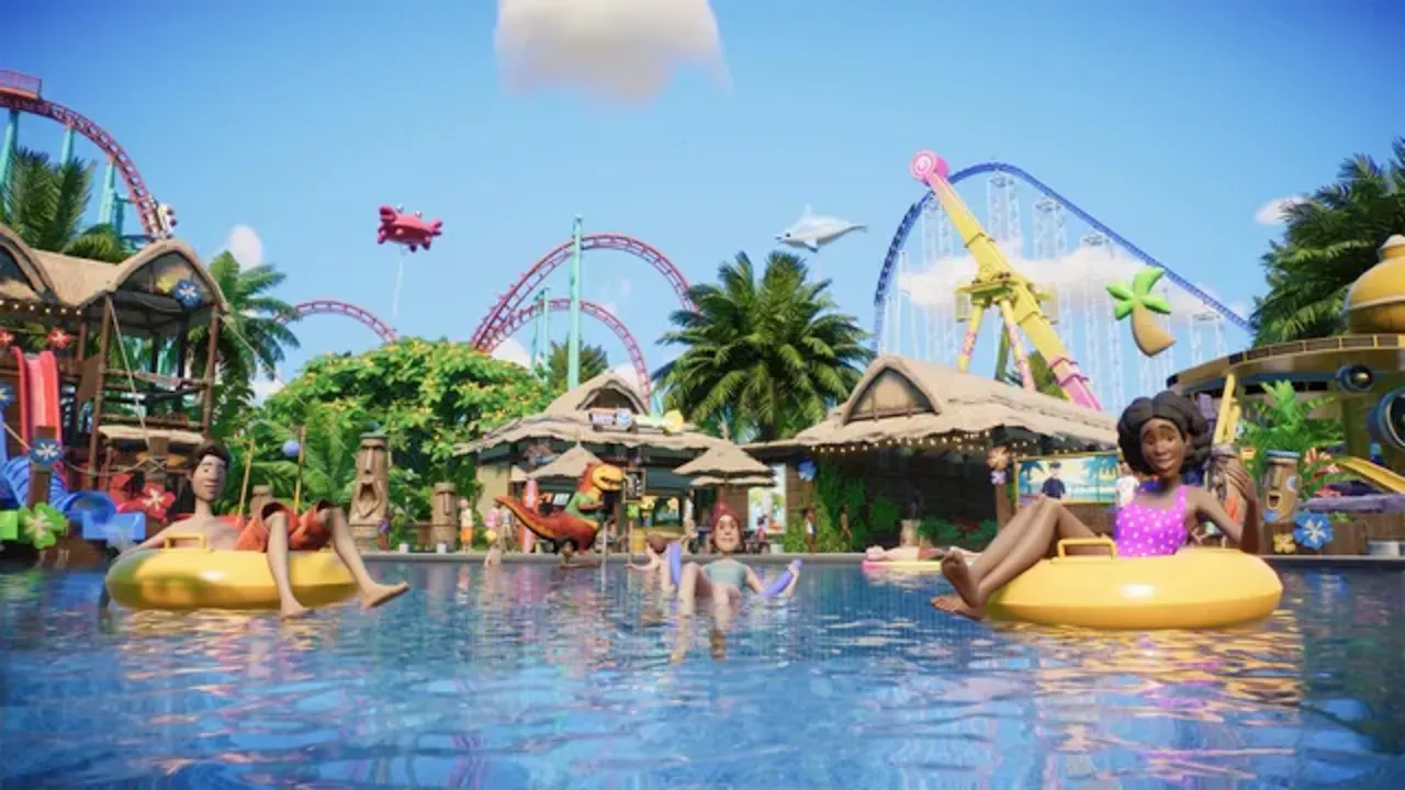 Here's a 15 minute gameplay deep dive on water parks in Planet Coaster 2