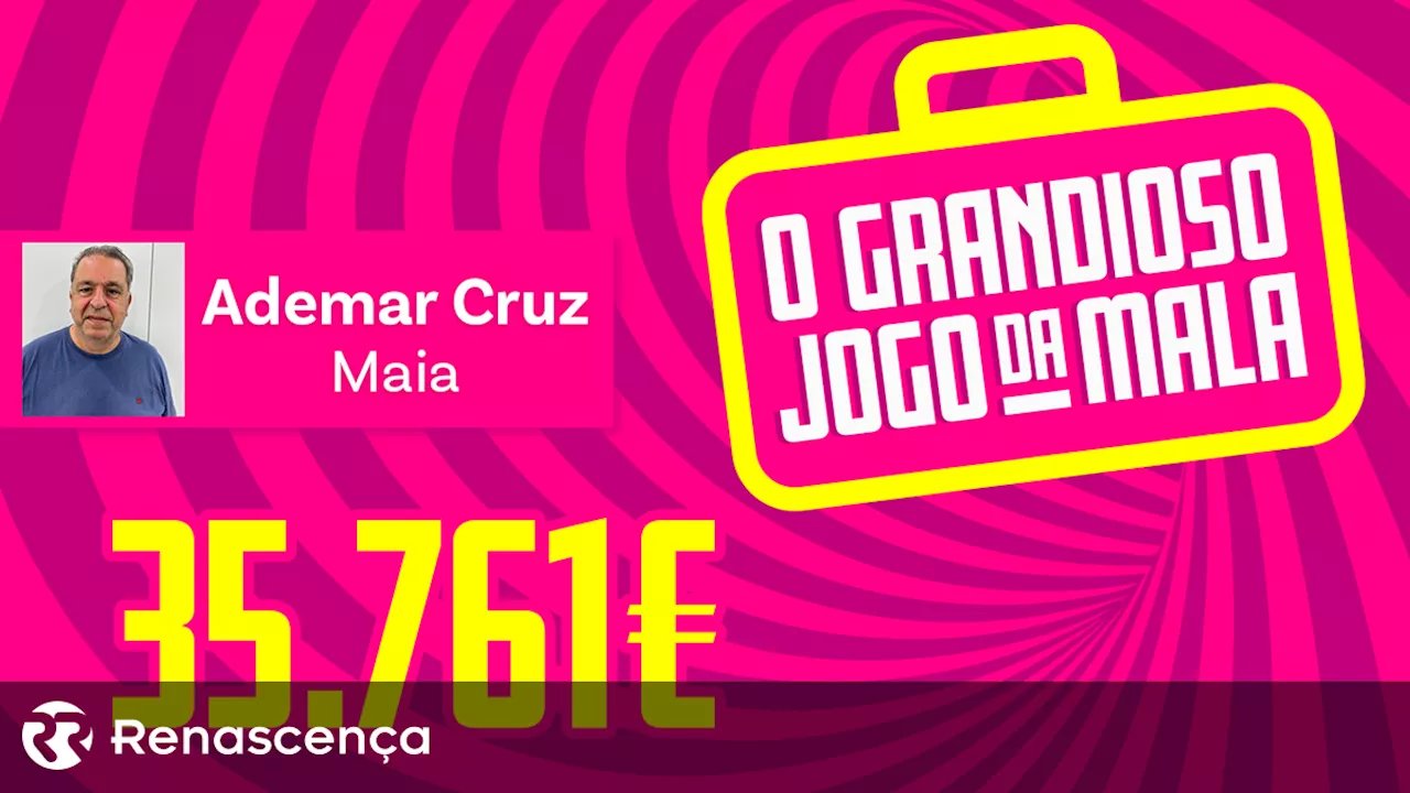 O Ademar Cruz ganhou 35.761€ n'O Grandioso Jogo da Mala