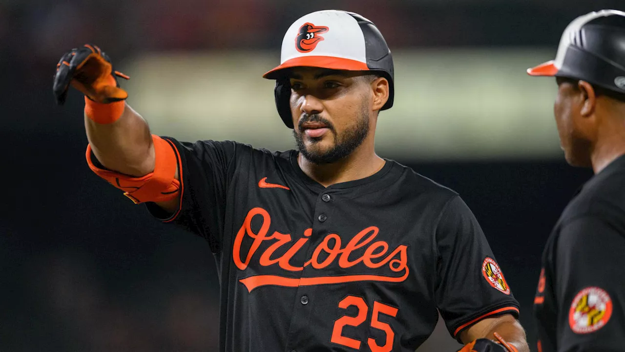 Baltimore Orioles Outfielder Anthony Santander Performs Against Toronto Blue Jays