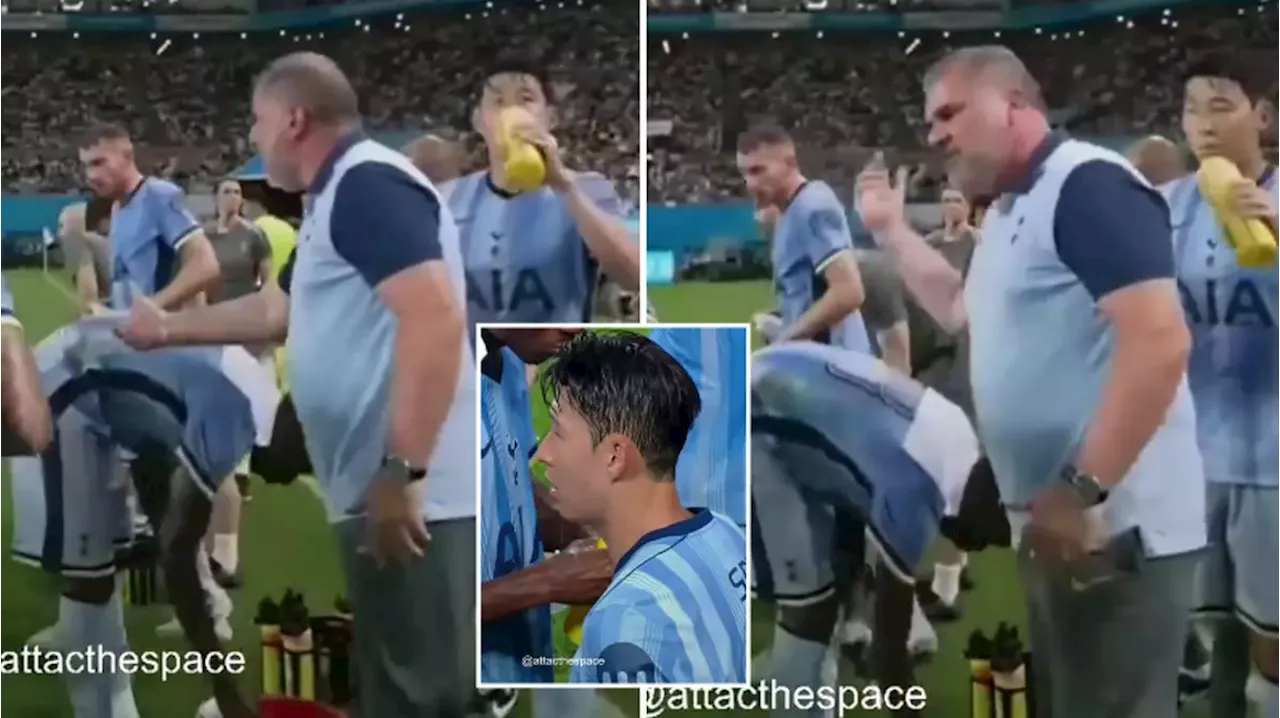 Ange Postecoglou completely loses it with Spurs players in furious touchline rant vs K-League XI