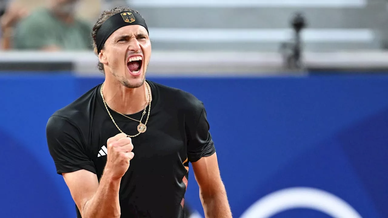 Olympia 2024: Alexander Zverev steht im Viertelfinale gegen Musetti