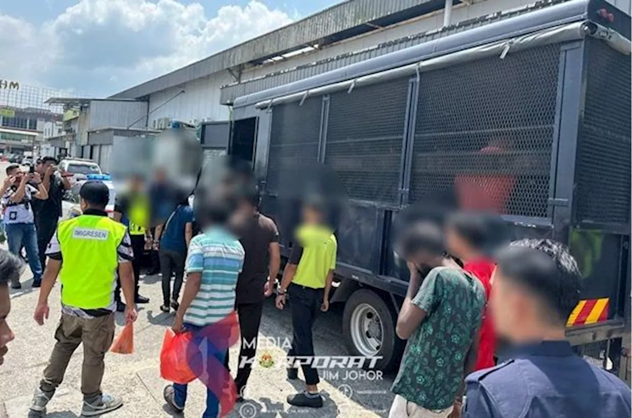 Over 100 foreigners detained in separate ops in Johor