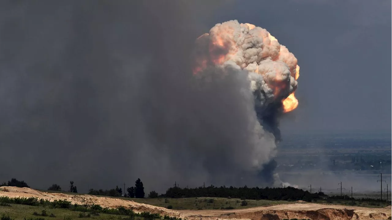 Russisch-ukrainischer Krieg: Brand nach ukrainischem Schlag auf Waffendepot bei Kursk