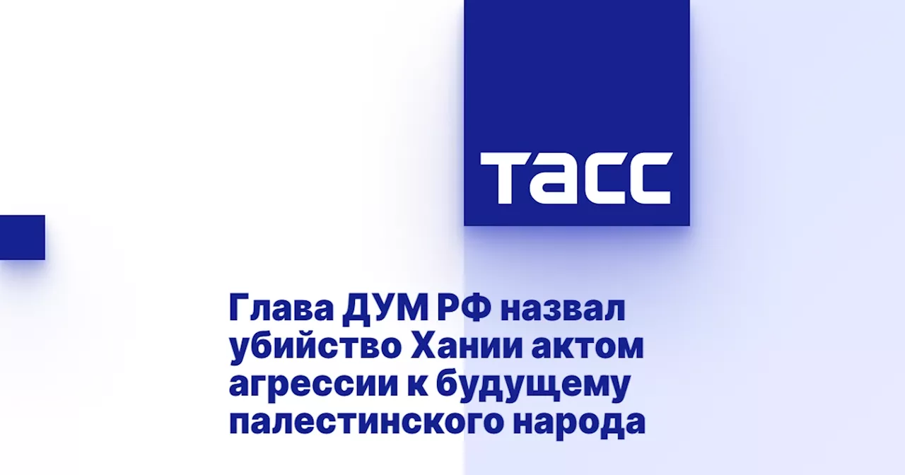 Глава ДУМ РФ назвал убийство Хании актом агрессии к будущему палестинского народа