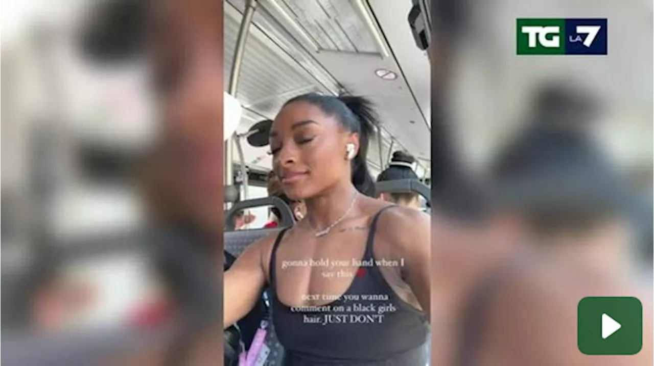 La risposta di Simone Biles ai commenti degli heaters sui suoi capelli