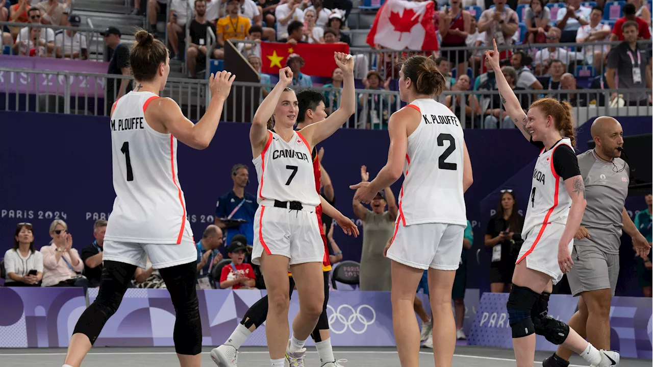 Canada picks up second win 3x3 women's basketball at Paris Games