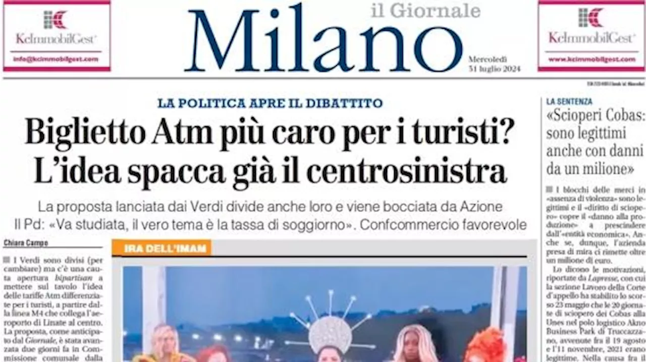 Il Giornale (Milano) in apertura con Marotta: 'Il francobollo Inter un valore per i posteri'