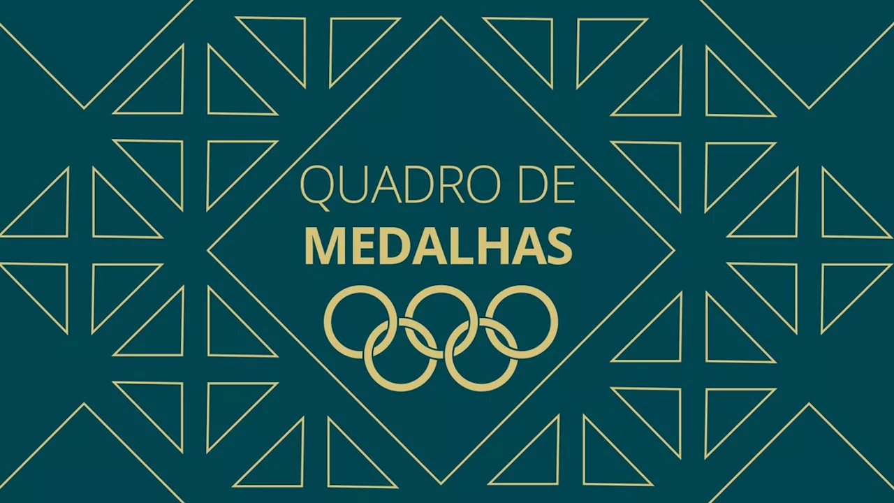 Quadro de medalhas da Olimpíada, 31 de julho