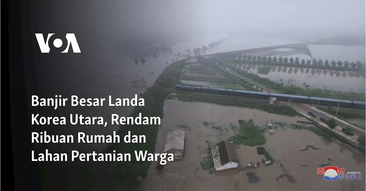 Banjir Besar Landa Korea Utara, Rendam Ribuan Rumah dan Lahan Pertanian Warga