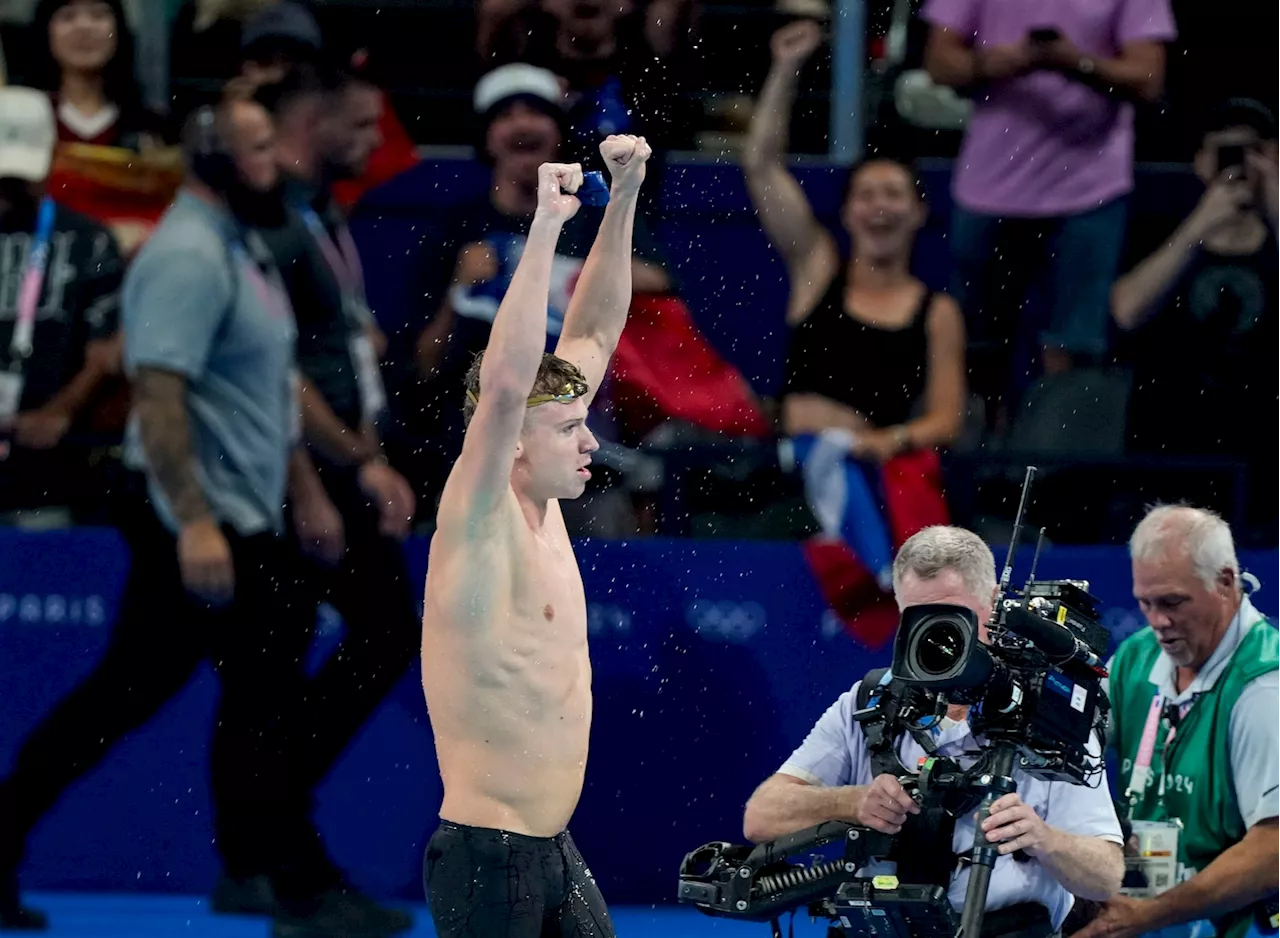 Leon Marchand becomes prince of the Paris pool after historic double-gold