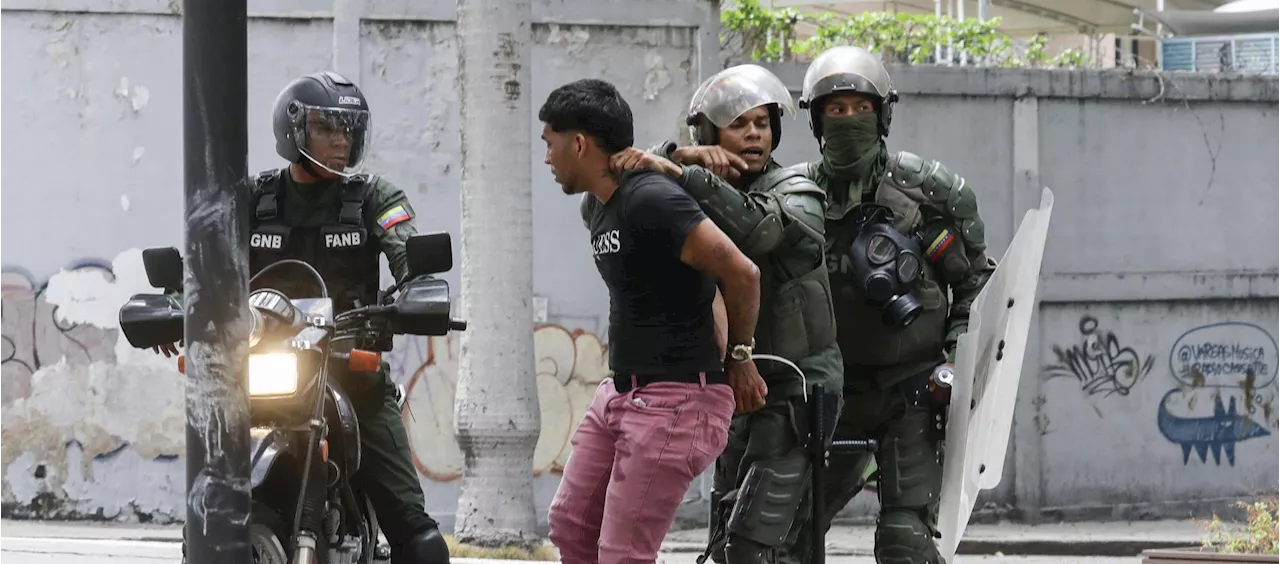 1.062 capturados en Venezuela por protestas contra los resultados de las elecciones