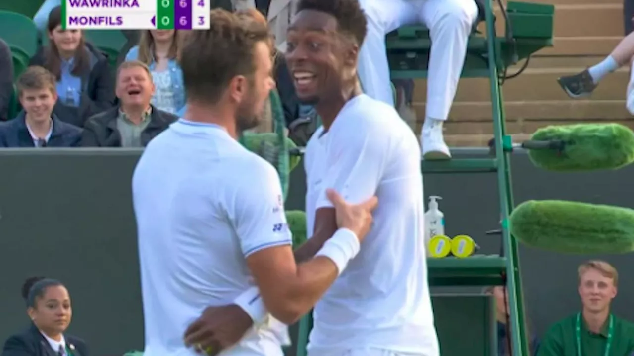 Stan Wawrinka und Gaël Monfils begeistern in Wimbledon die Fans