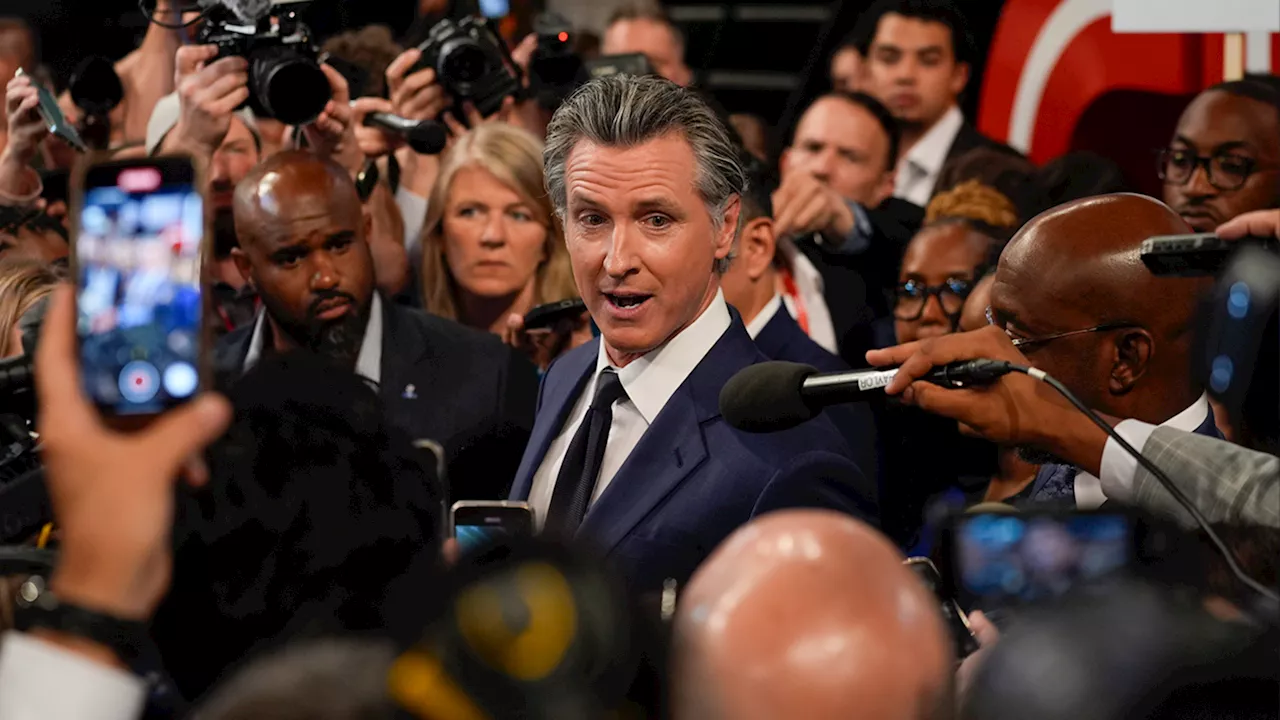 Newsom touts his support for Pres. Biden, sidesteps replacement talk