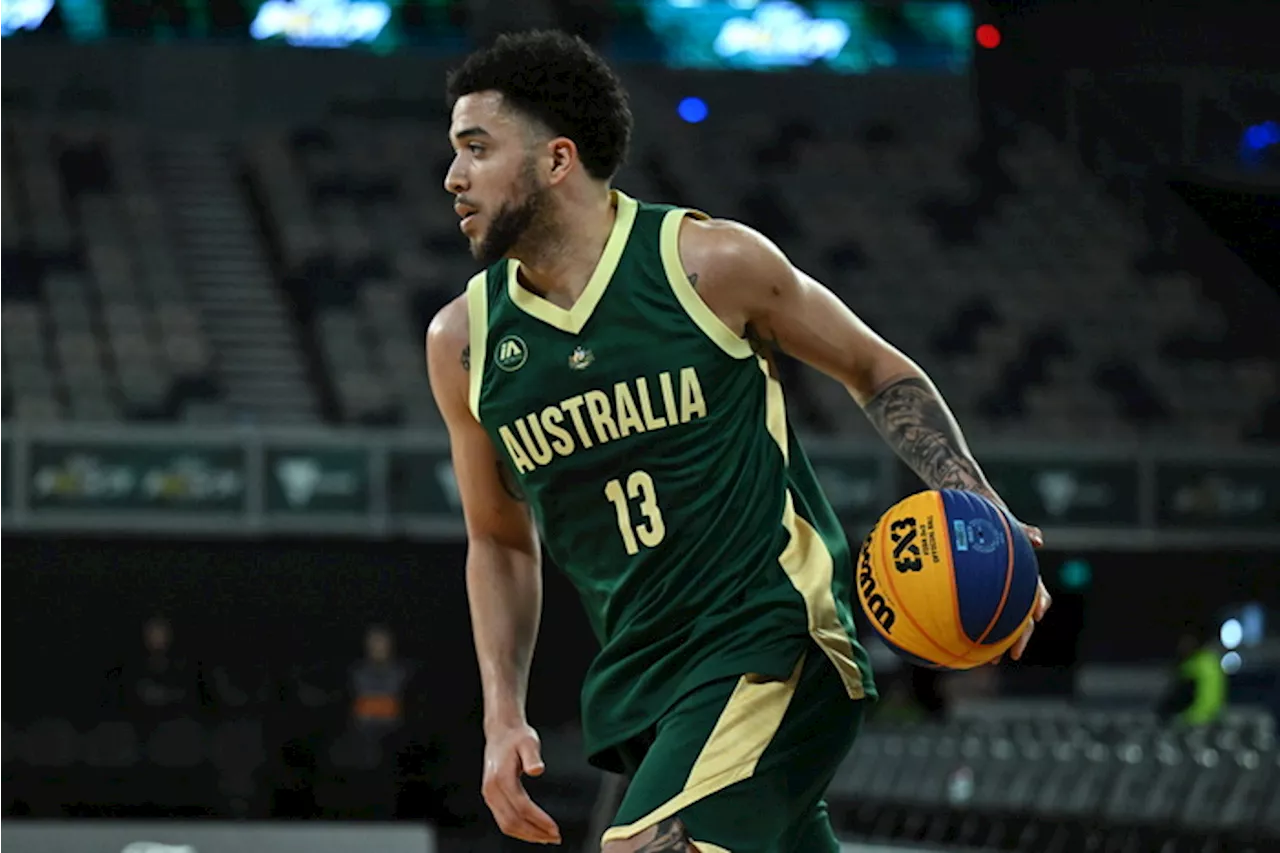 Donovan Mitchell durante la partita 3x3 Australia-Cina